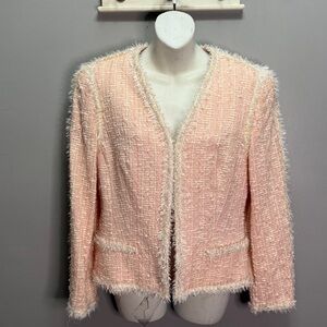 Escada Tweed Pink Jacket Sz 40